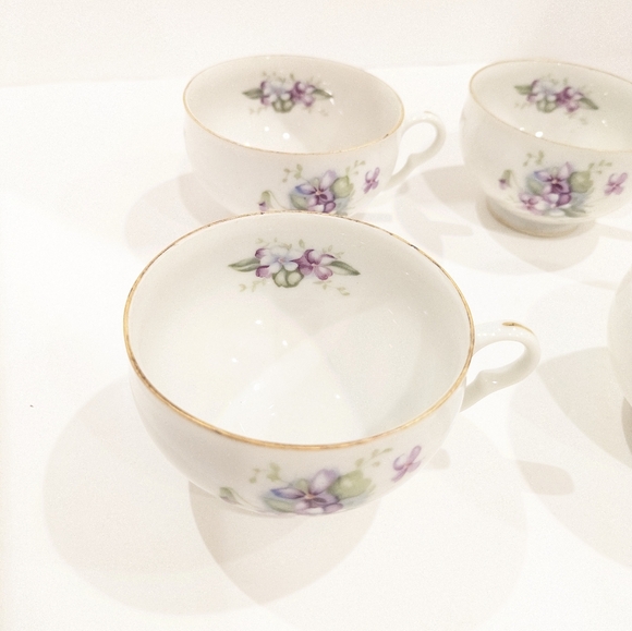 Vintage Registered U.S.A. Celebrate made in Japan Teacups & Dessert Plates - Picture 7 of 9